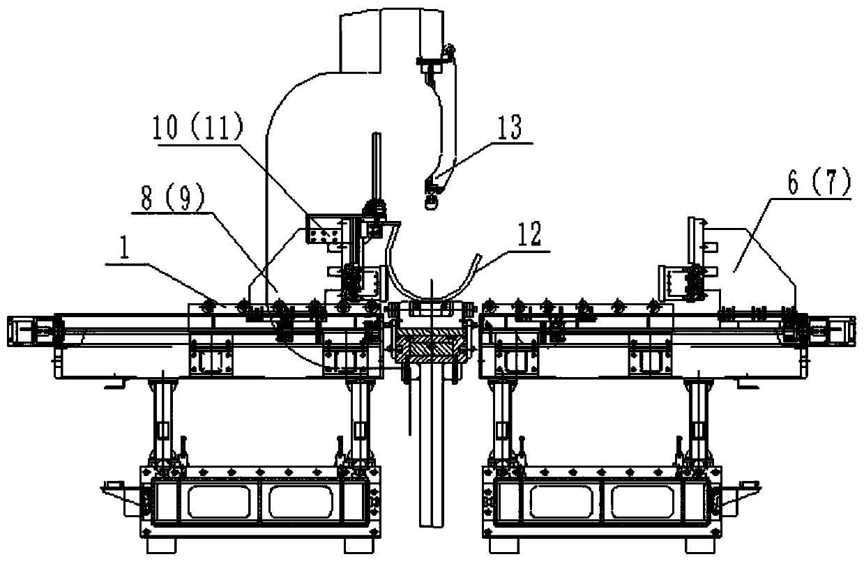 Bidirectional feeding multi-knife bending automatic alignment process method for numerical control bending machine