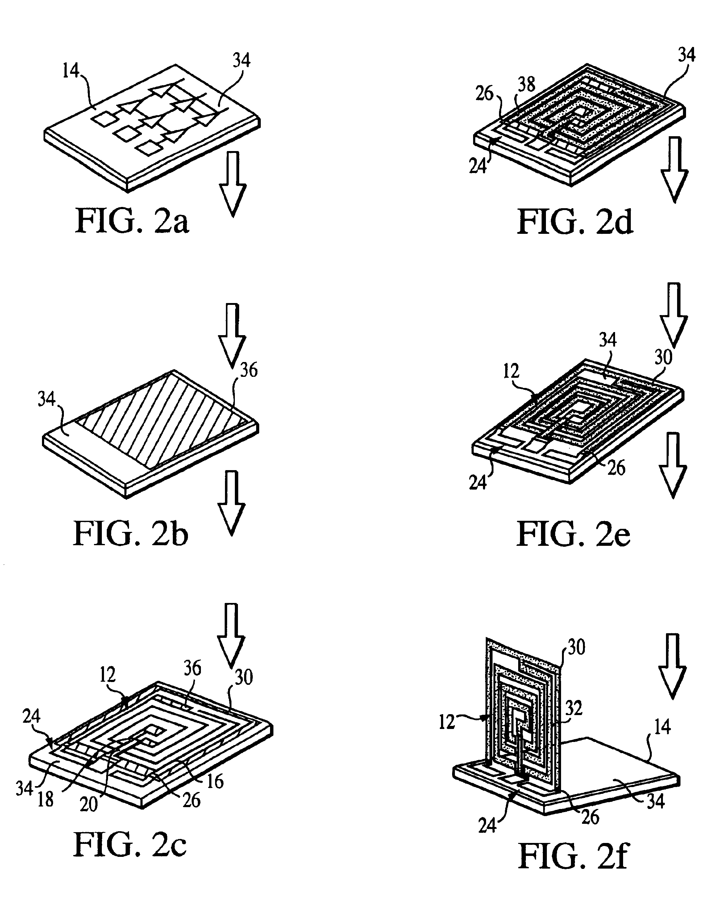 Raised on-chip inductor and method of manufacturing same