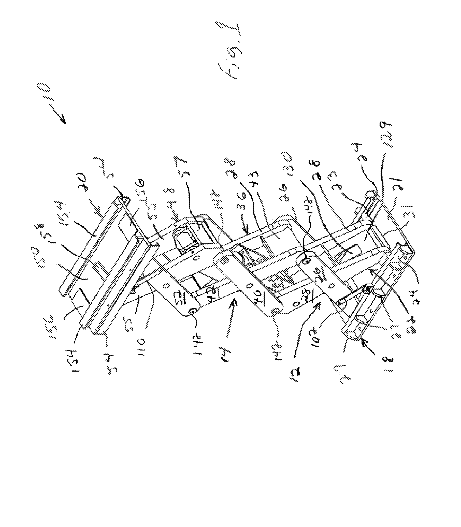 Device and system for lifting a motor vehicle