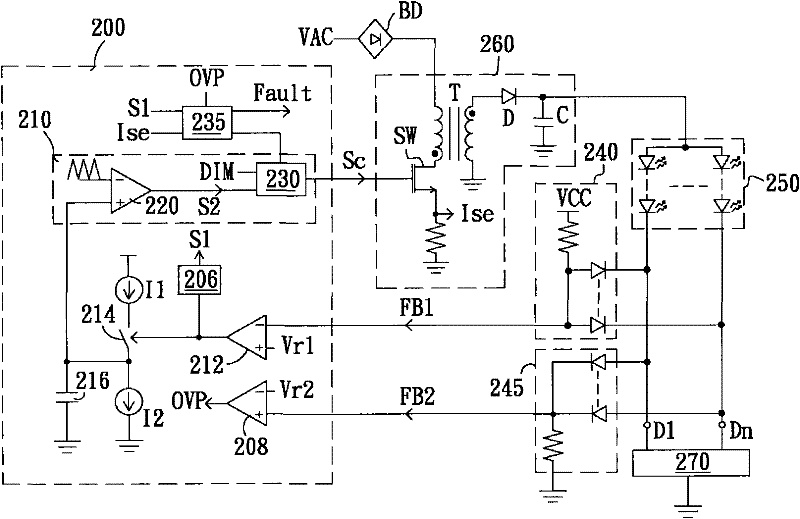 LED drive circuit and control circuit