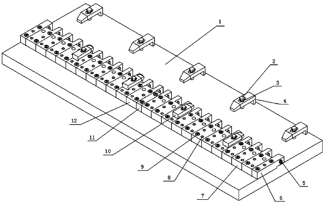 A hinged part drilling jig