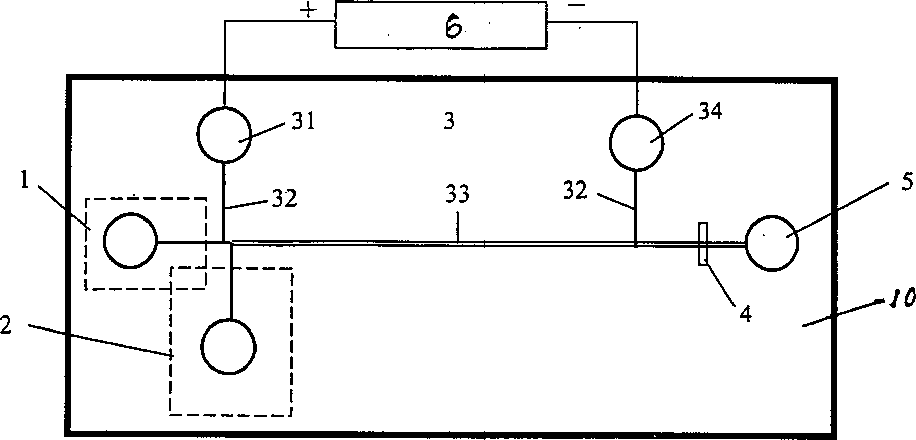 Simple two-step isoelectric focusing separation analytic device