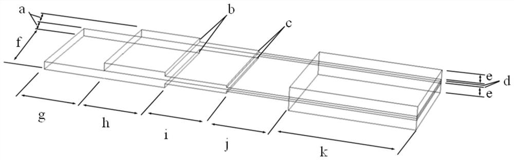 Stepped piezoelectric energy collector based on laser surface thinning and preparation method