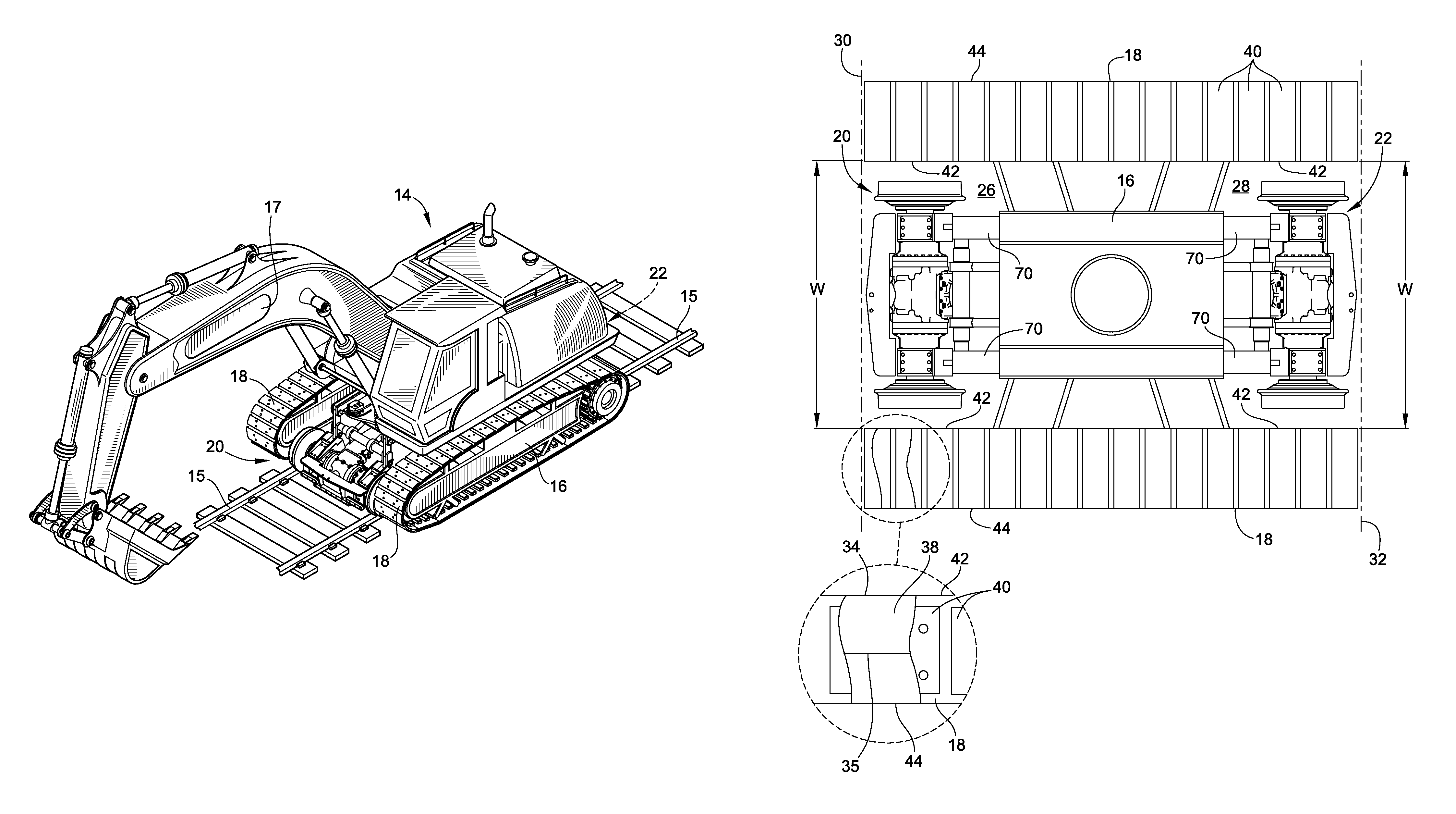 High rail excavator