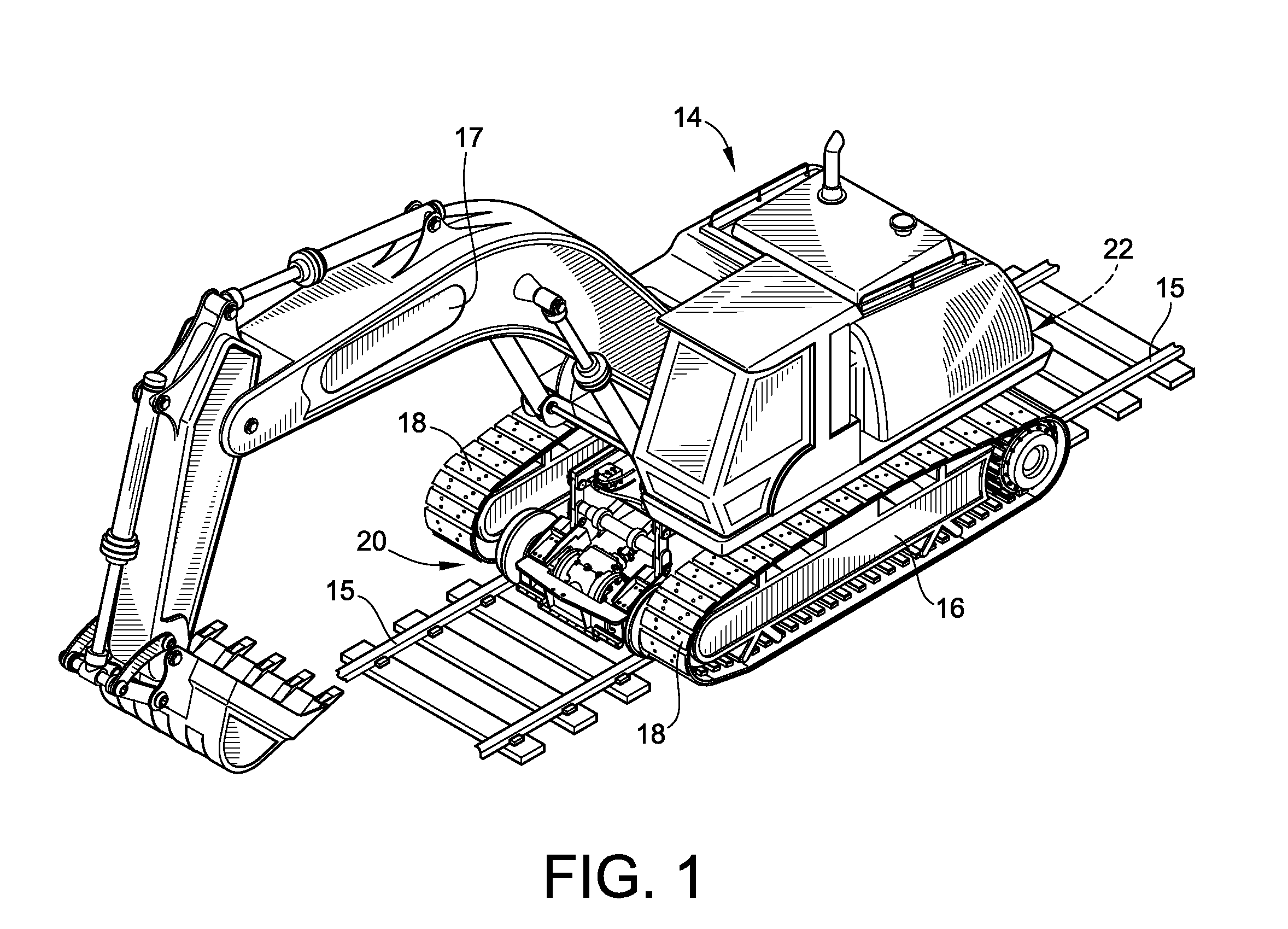 High rail excavator