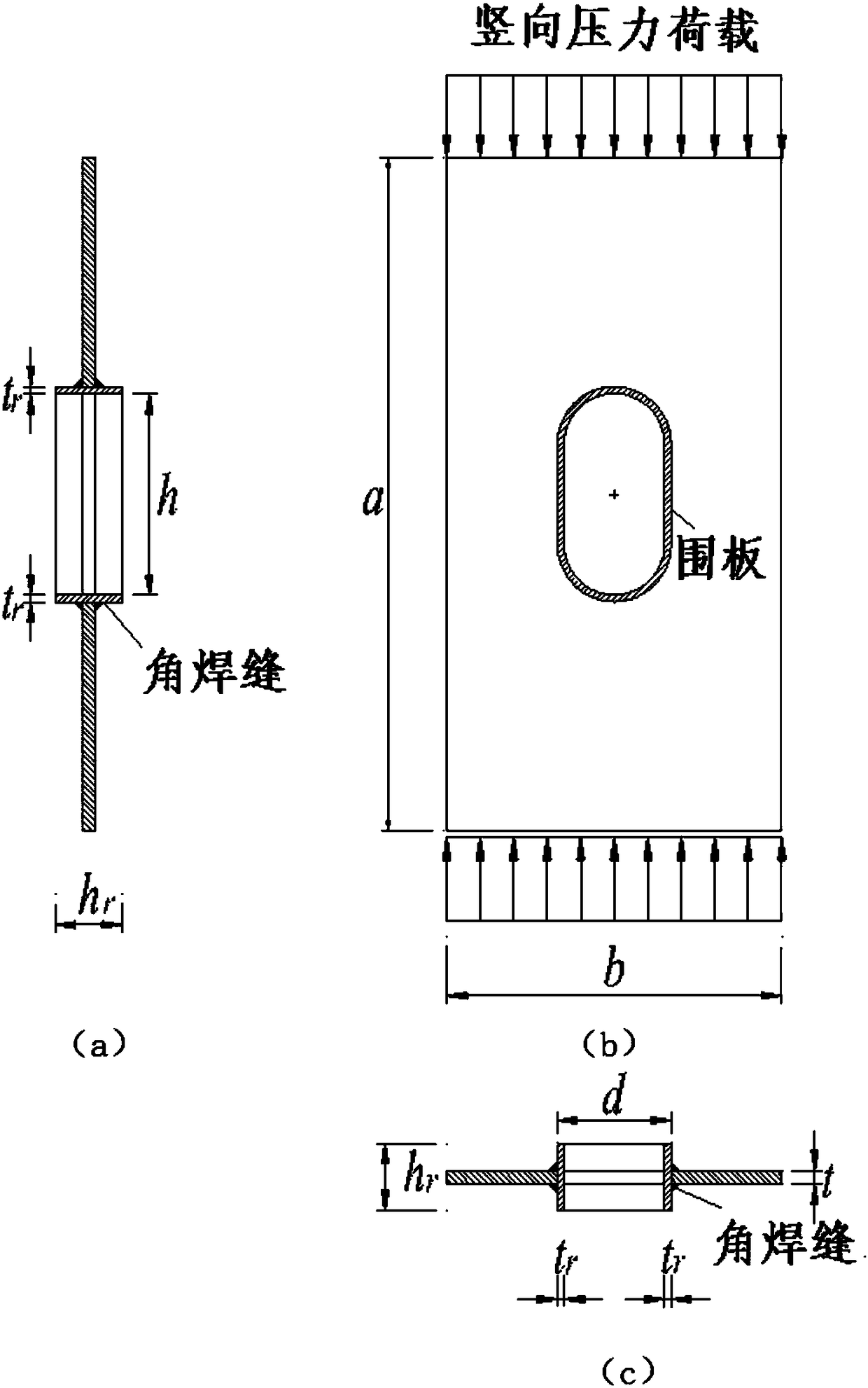 Reinforcement method of coaming plate for oblong inspection hole of steel box bridge tower