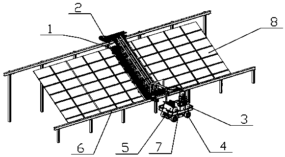 Solar photovoltaic assembly wiping mechanism
