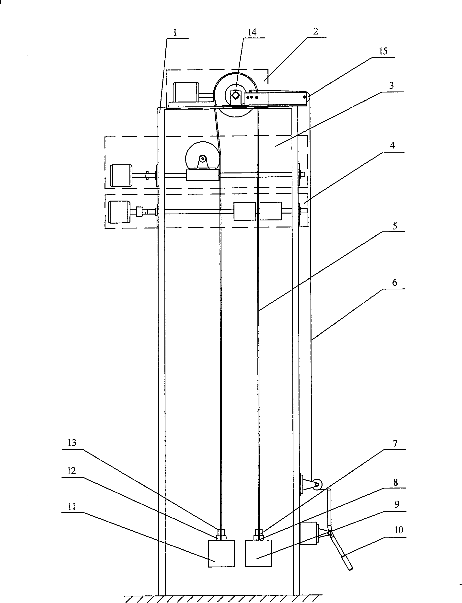 Multifunctional friction hoisting antiskid experimental device and method