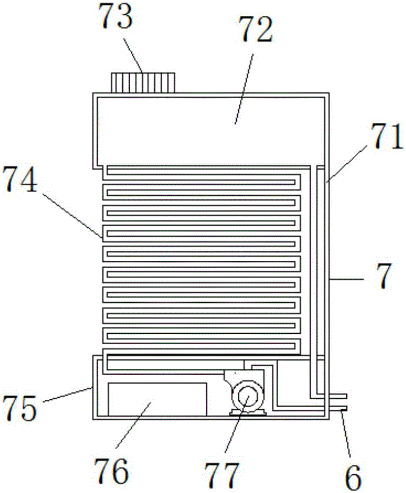 Cooling device of computer mainframe box