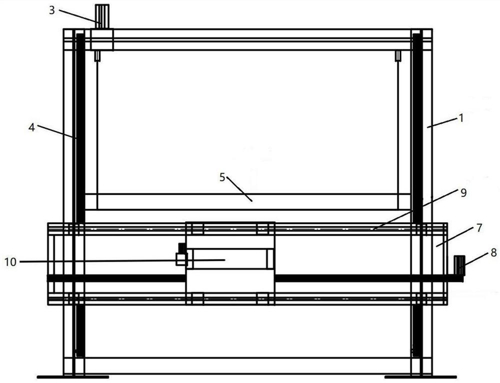 Low-cost full-automatic stand column stacking machine