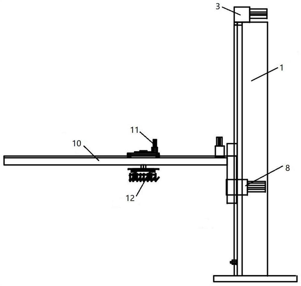 Low-cost full-automatic stand column stacking machine