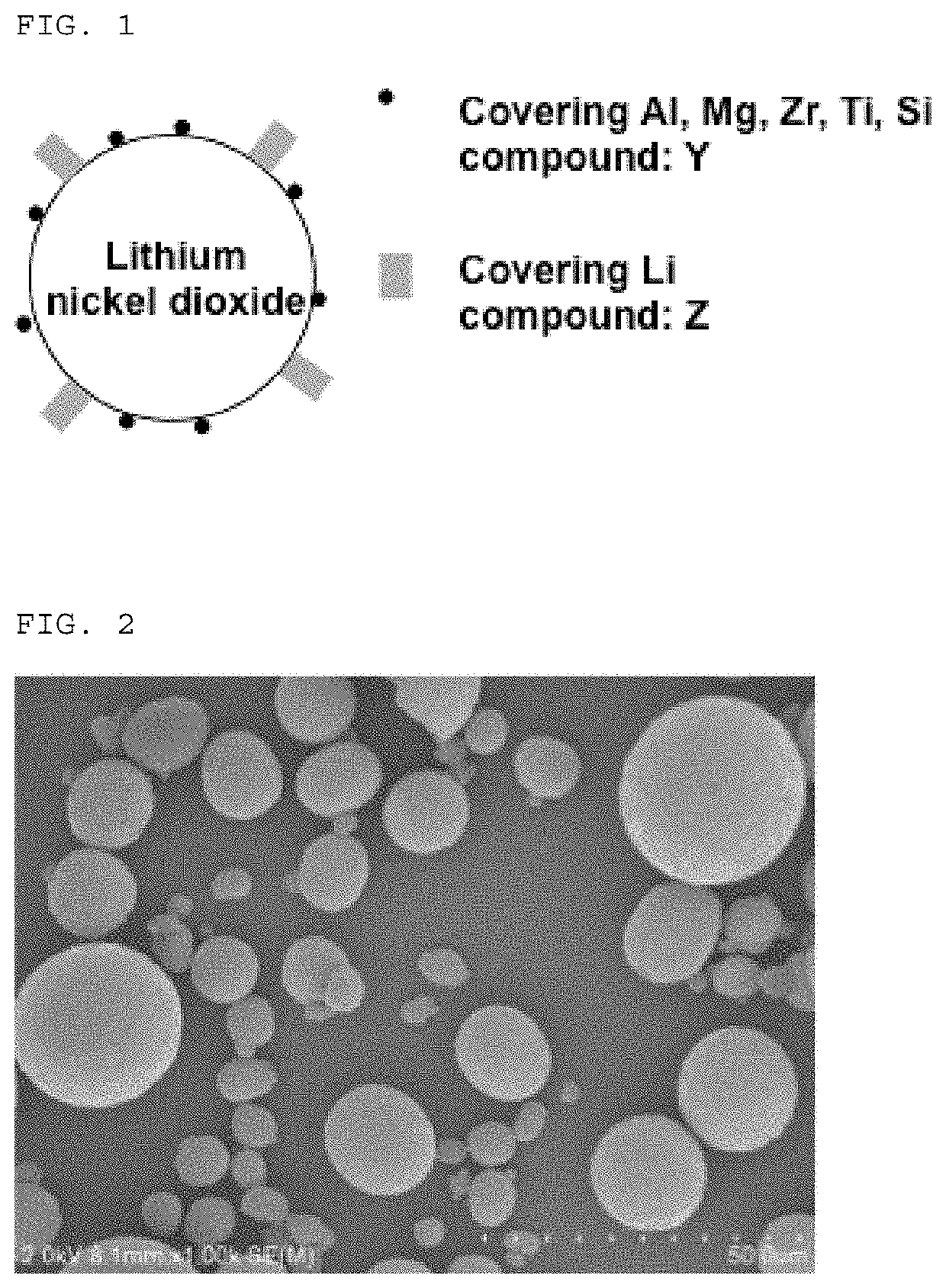 Lithium nickelate-based positive electrode active substance particles and process for producing the same, and non-aqueous electrolyte secondary battery