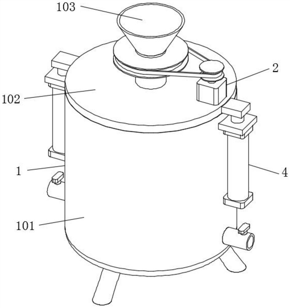 Preparation device of wig softening care setting agent