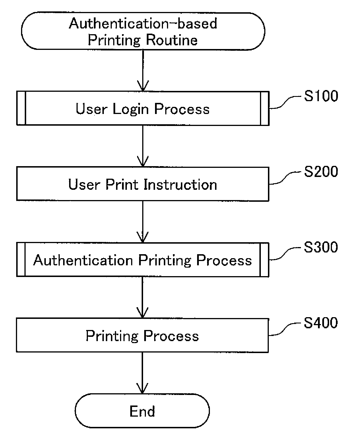 Authentication printing technique