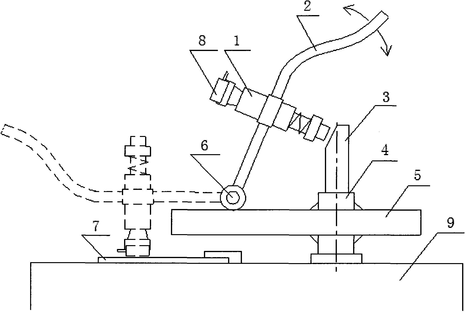Clamping grinding device for steel sample and method