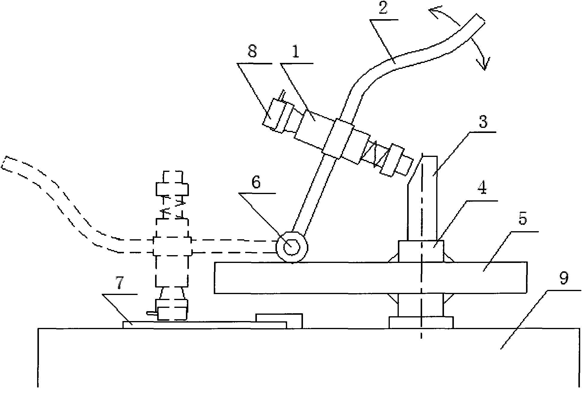 Clamping grinding device for steel sample and method