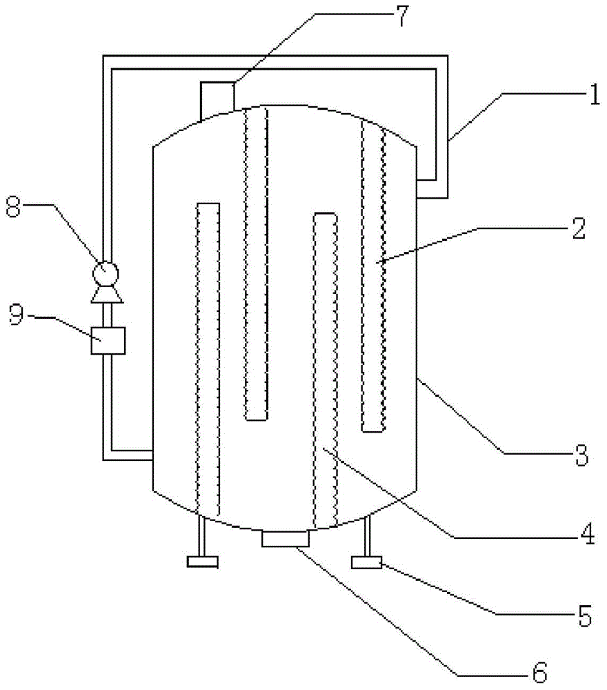Reaction tank with catalysis plates