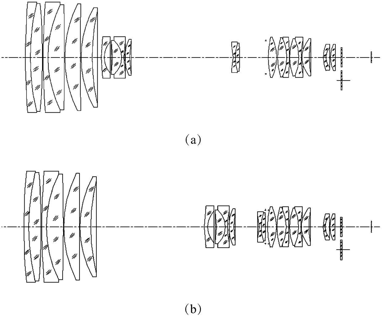 A day and night high-magnification high-definition continuous zoom optical lens