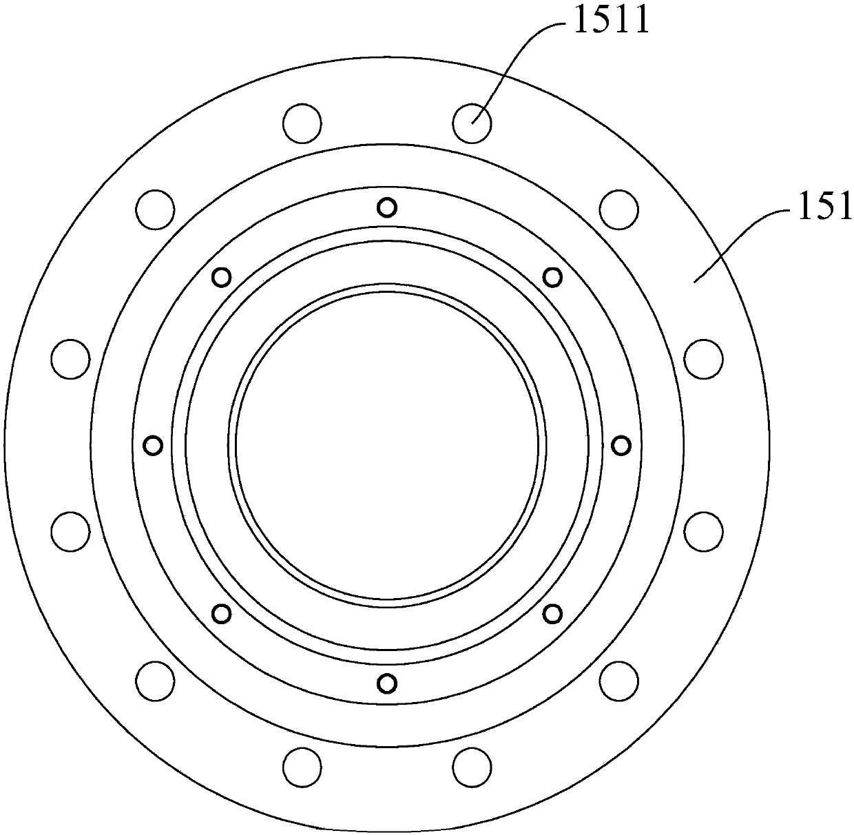 Running gear structure and gear vehicle wheel set