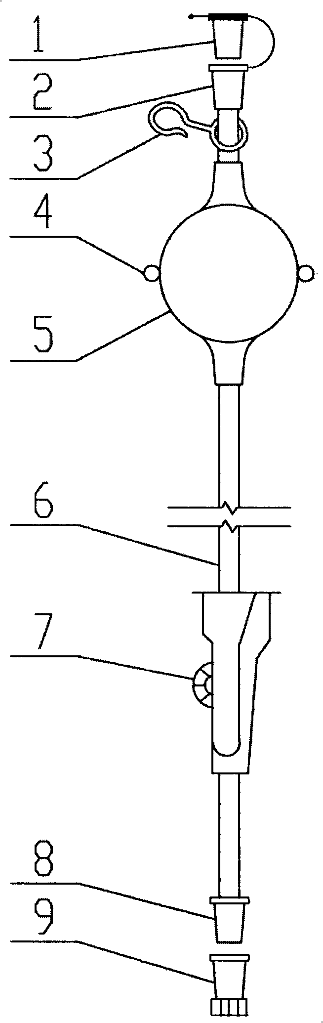 Closed-type air remover for disposable transfusion apparatus/blood transfusion apparatus