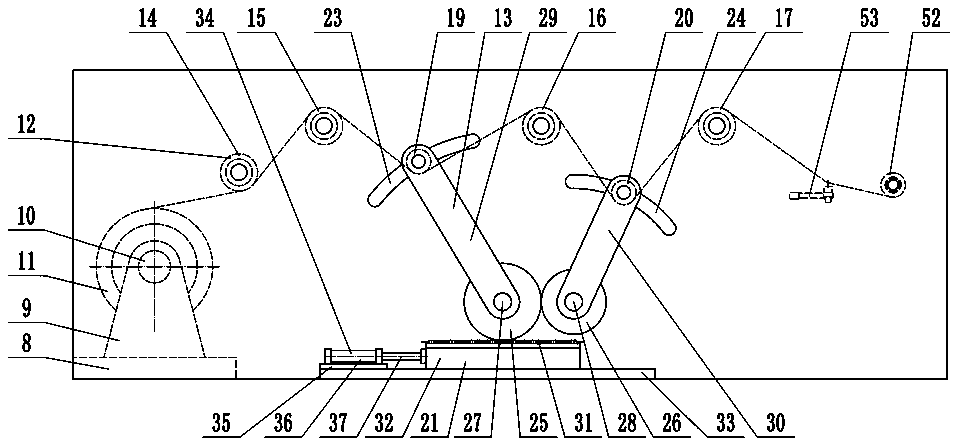 Yarn collecting device for core spun yarns in different types