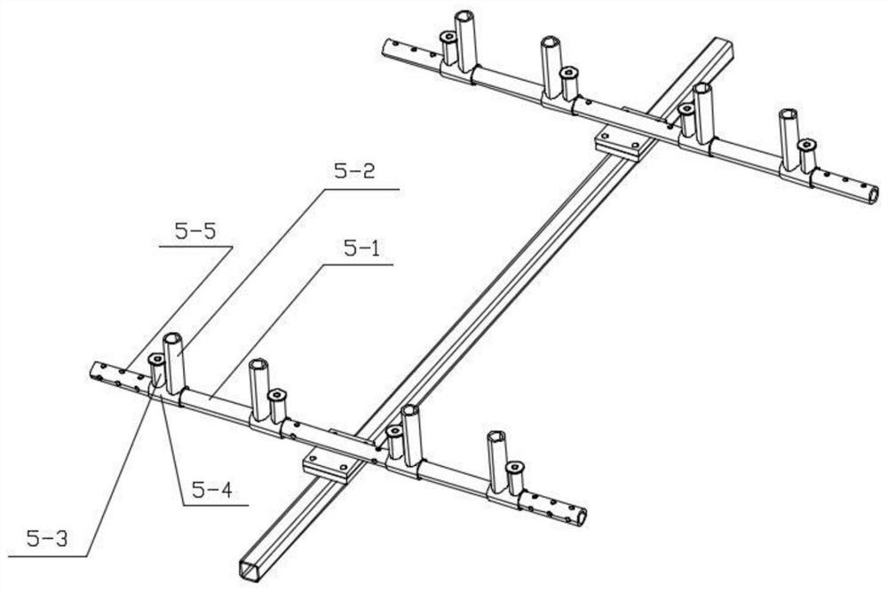 Flexible hand-pushed skip car with gluing table