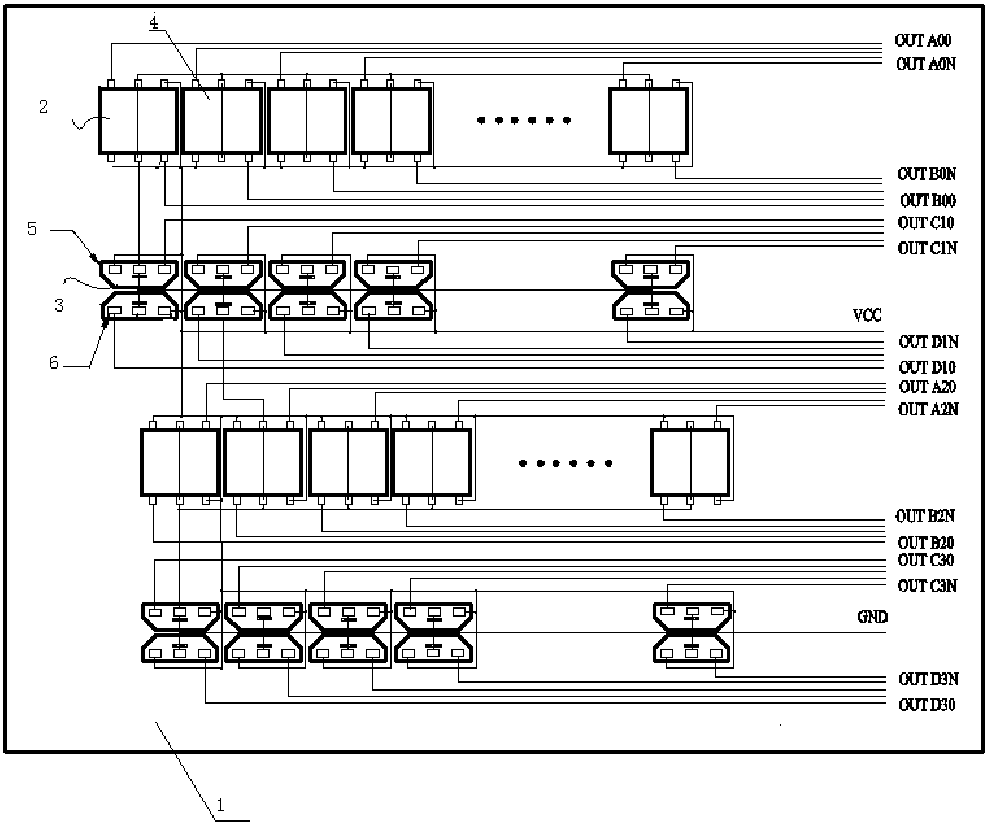 Array ferromagnetic member surface defect detector based on leakage magnetic field double component