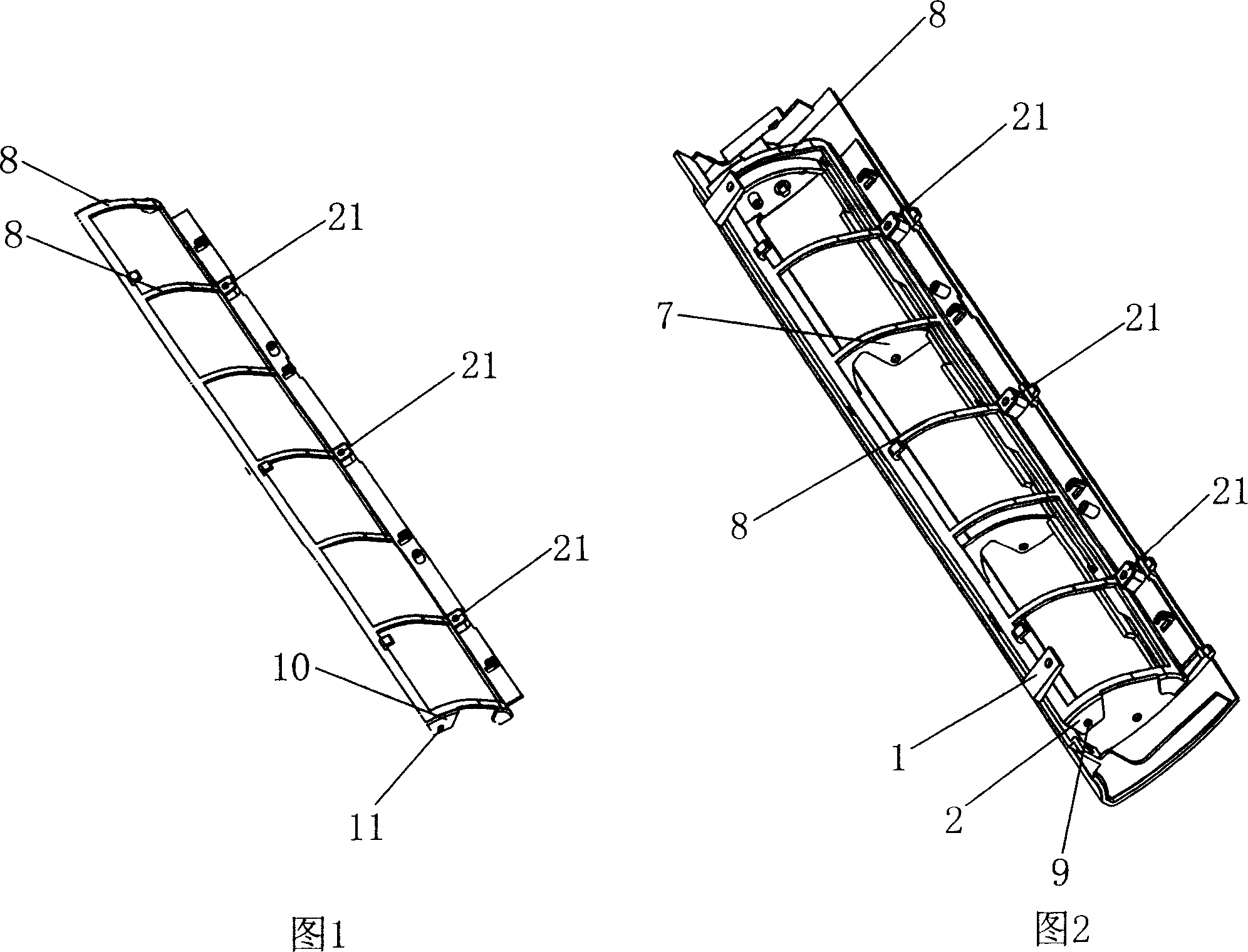 Dust filtration device of cabinet air-conditioner