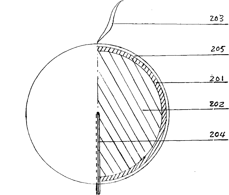 Parabolic LED (Light-Emitting Diode) three-dimensional display shell