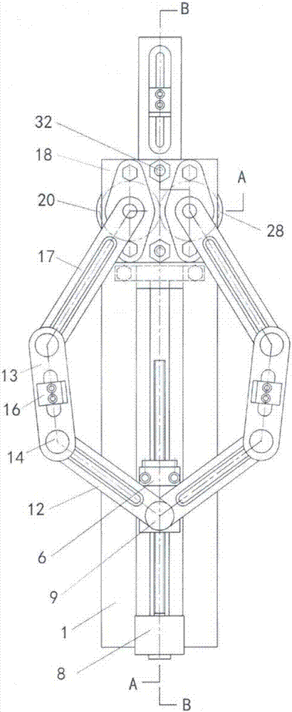 Palm type manipulator with dual-drive crank-rocker-slider parallel mechanism capable of changing and rotating positions of fingers