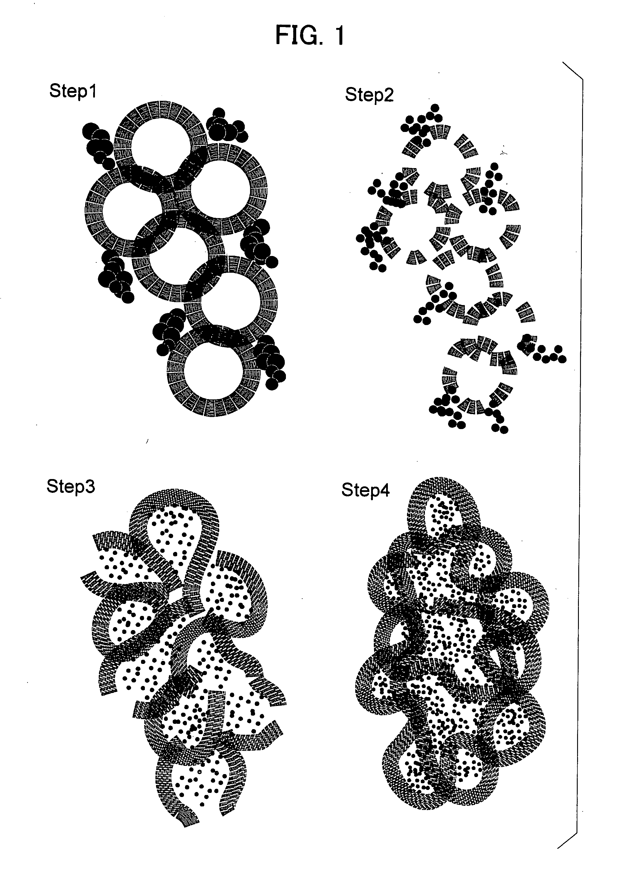 Nanocarbon Composite Structure Having Ruthenium Oxide Trapped Therein