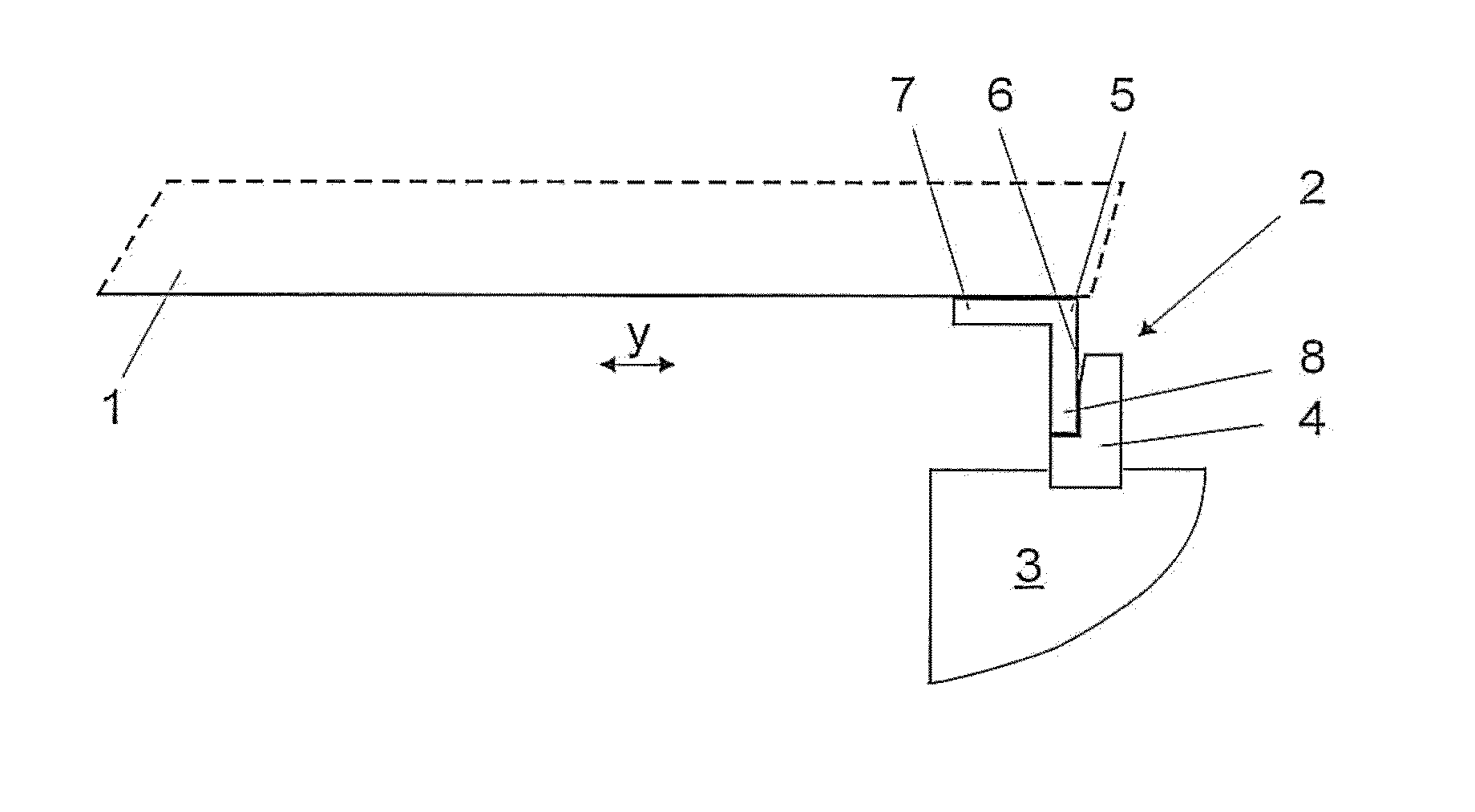 Device for fixing the position of a lid