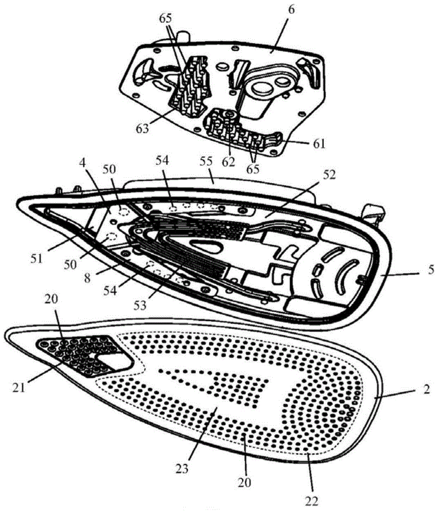 Steam ironing appliance comprising a steam generator and an iron