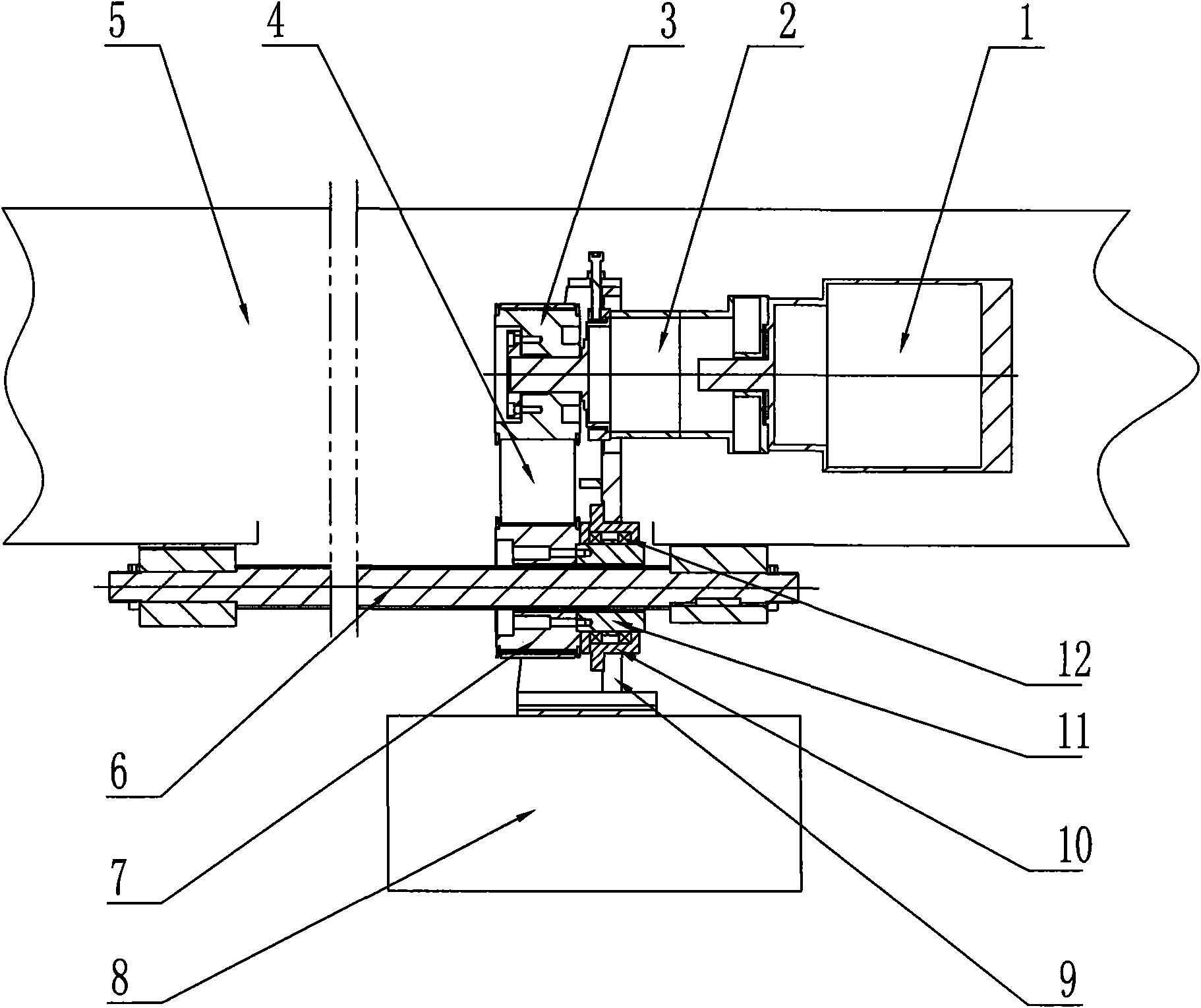 Crossbeam driving mechanism of long-stroke numerical control laser cutting machine