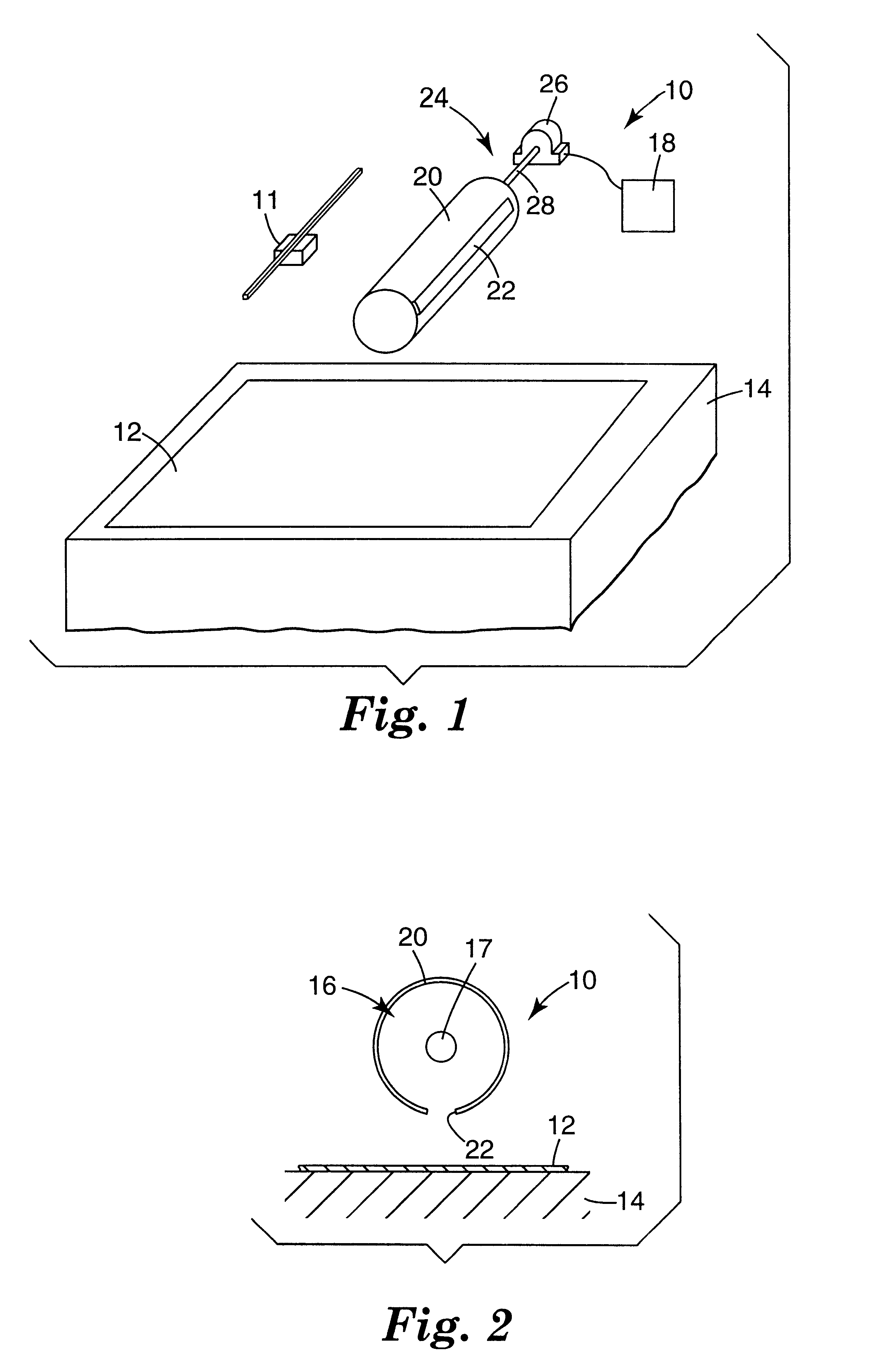 Method and apparatus for radiation curing of ink used in inkjet printing