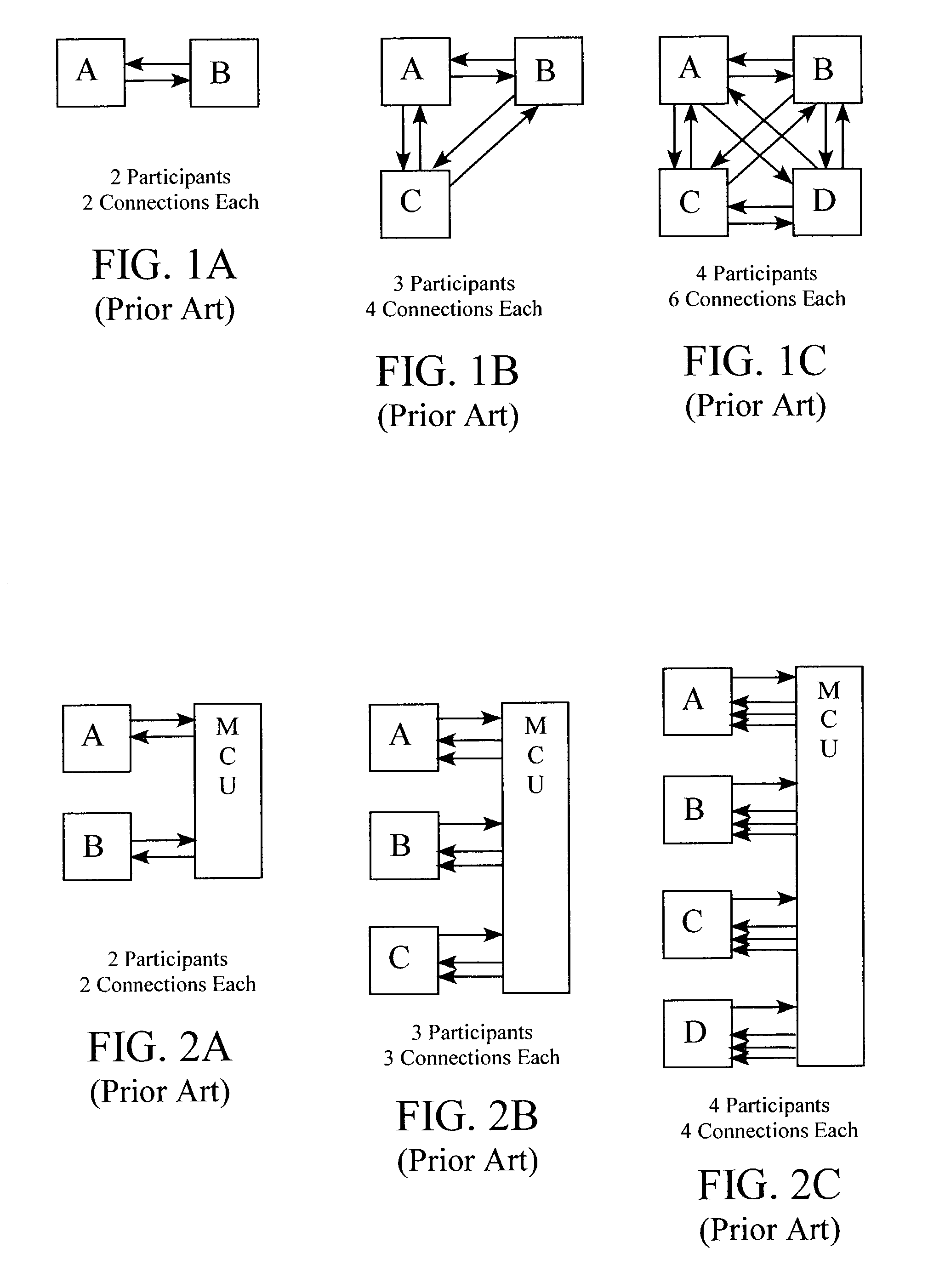 Multi-participant conference system with controllable content delivery using a client monitor back-channel