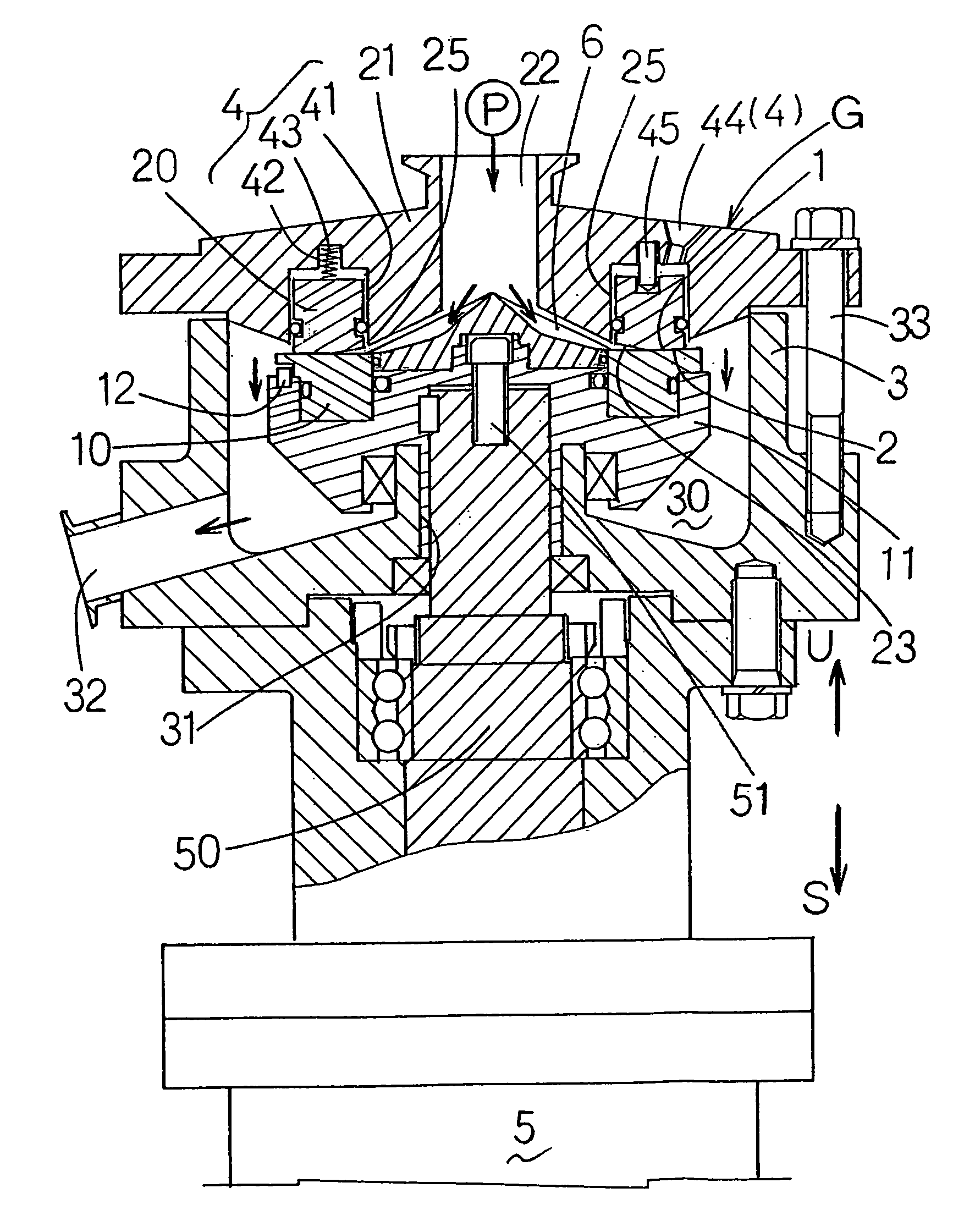 Processing apparatus and method for fluid, and deaerator therewith