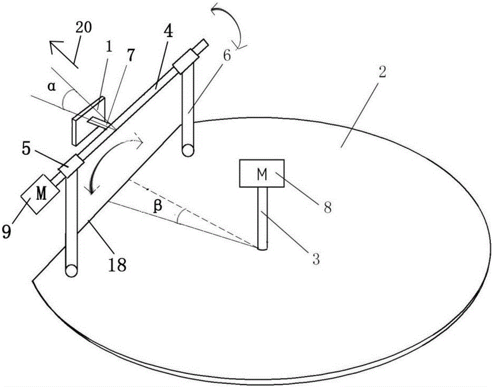 Full-automatic wheel type watering device possessing environment perception capability