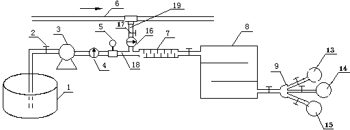 Mining active magnetic water dust-settling method and system