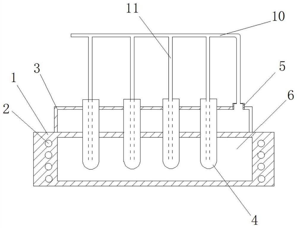 Self-air-return digestion device