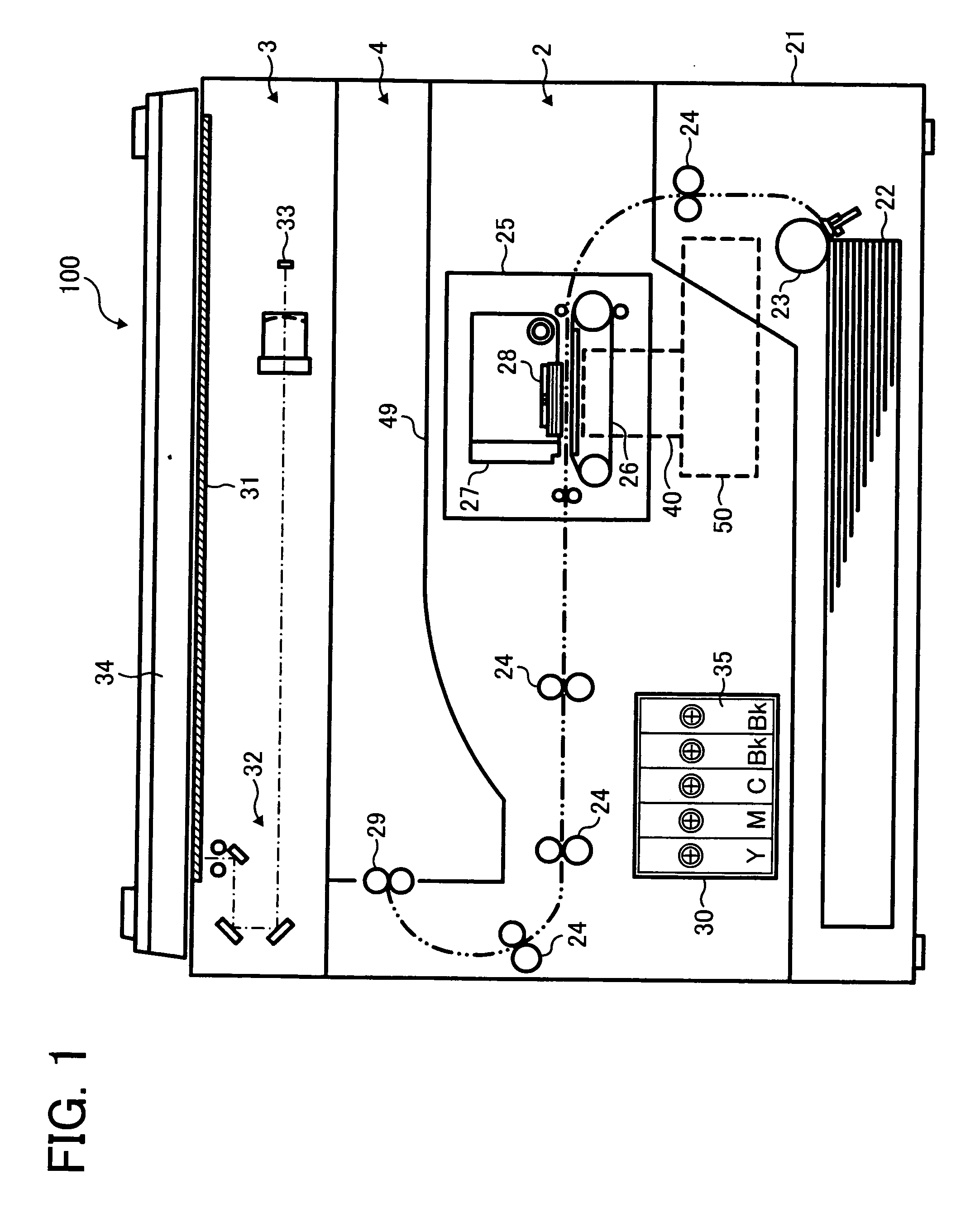 Ink jet recording apparatus with higher flexibility in layout of components