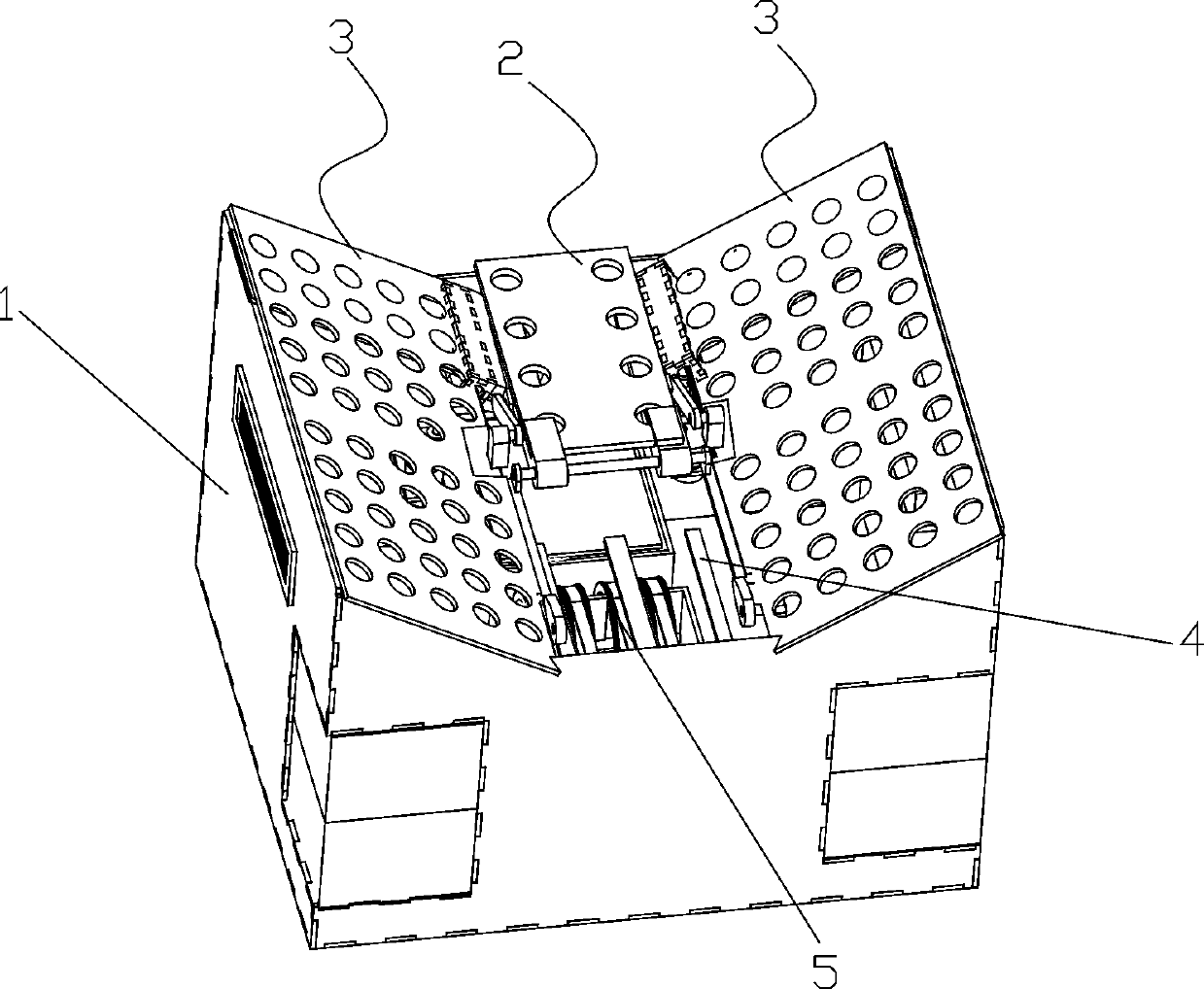 Automatic clothes folding device