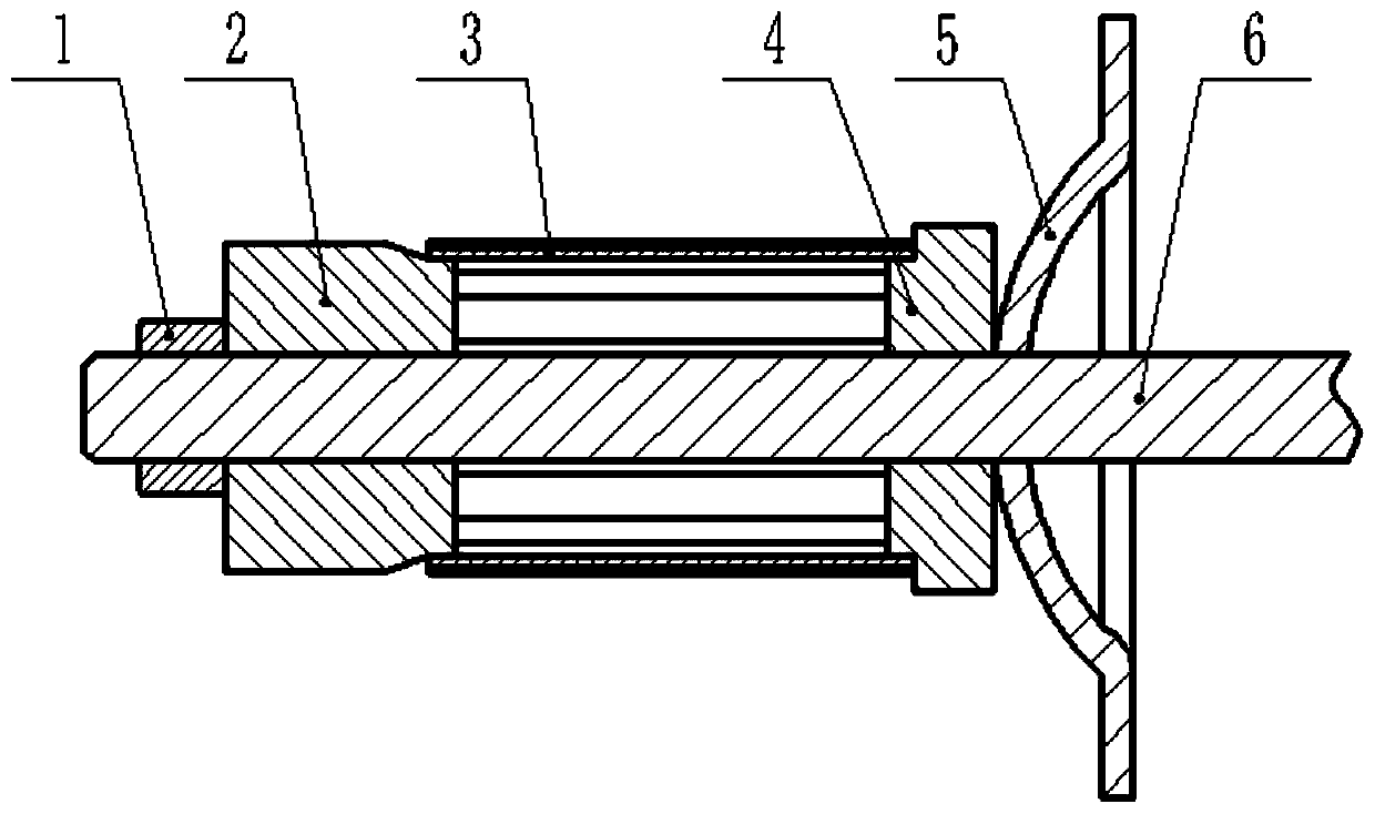 Straight corrugated pipe expanding type energy absorption device