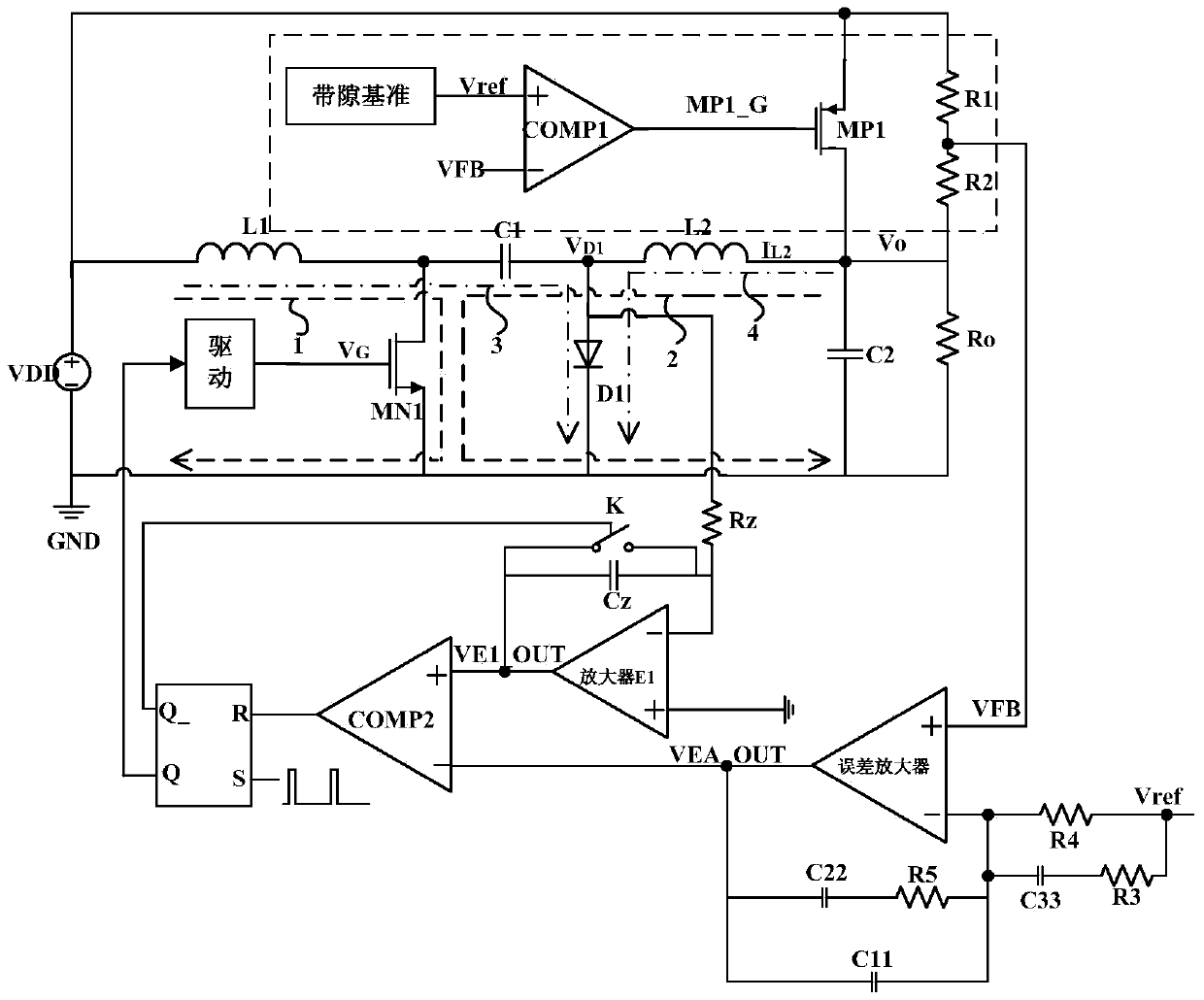 A Light Load Current Compensation Circuit for Cuk Type Switching Converter