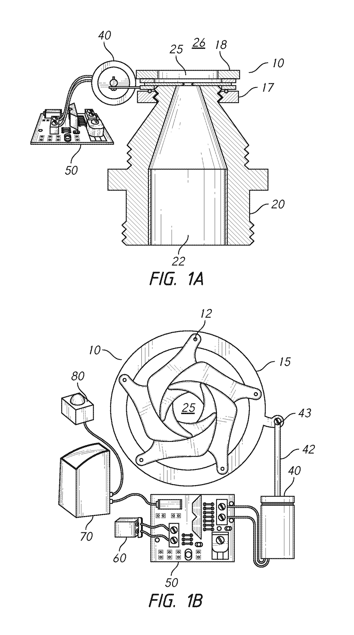 Nozzle with automatic adjustable aperture
