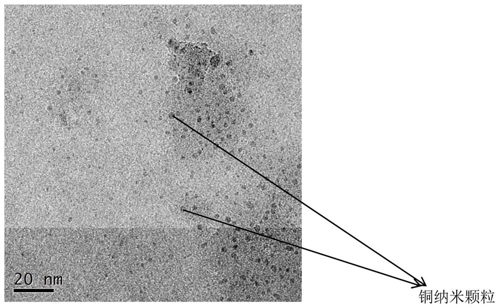 A preparation method and application of copper nanoparticles stabilized by graphene quantum dots