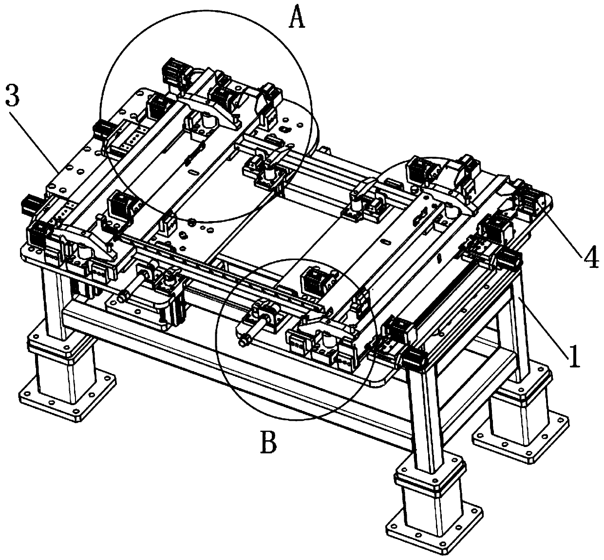 An assembly protection device for an electronic product shell frame