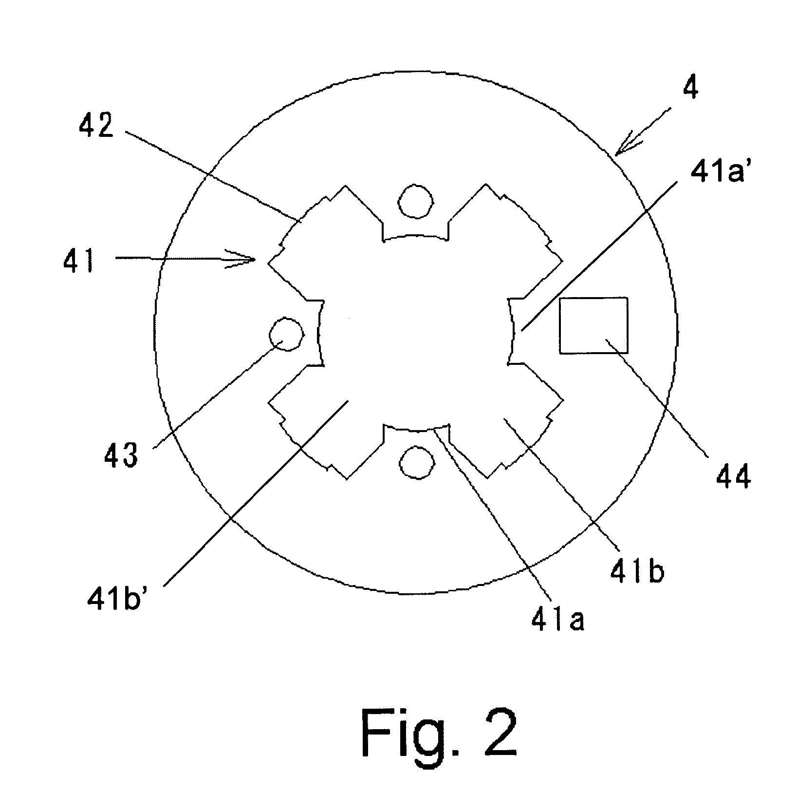 Brushless motor having a circuit board having a central hole and escape holes