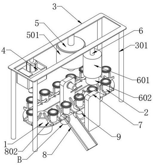 Device and method for packaging quick-frozen fruits and vegetables