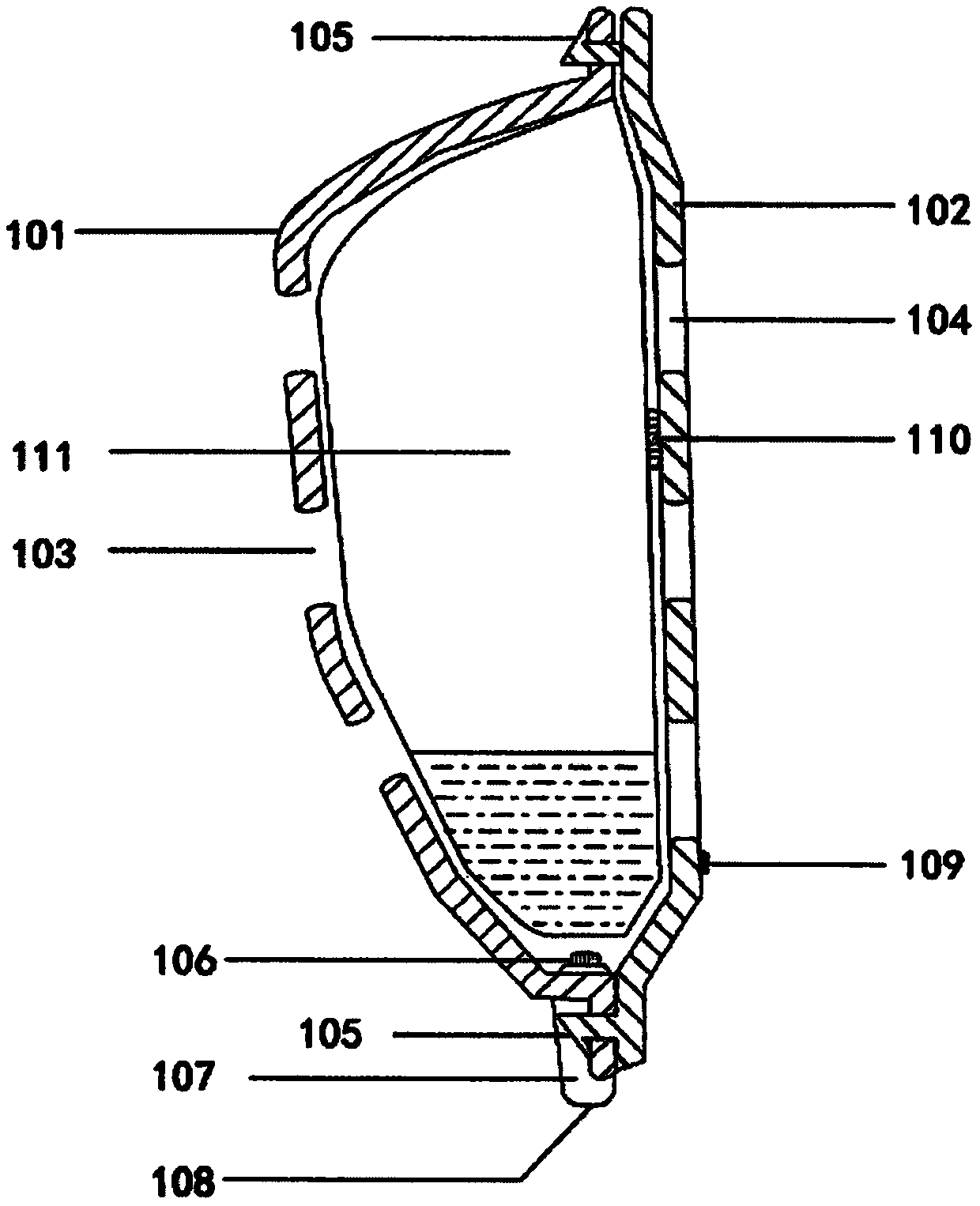 Intelligent urine collecting and discharging device with self-cleaning function
